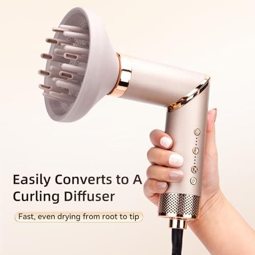 Hupifaz 5 in 1 Hot Air Styler and Blow Dryer Brush, Auto Wrap Airstyler with Diffuser, High Speed 110000 RPM FlexStyle Hair Dryer, Fast Drying Multi Style for Straight, Volumize, Wavy and Curly - Thumbnail 5