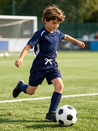 Cozople Boys Athletic Shorts Quick-Dry Soccer Shorts for Running Basketball Gym Active Play Kids Summer Training Sport Shorts with Stretch Waist Szie 10 Navy Blue - Thumbnail 3