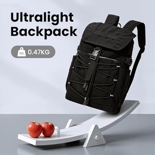 Kabibin Travel Backpack for Women Men, Carry On Laptop Backpack fits 16'' Laptop, Lightweight Waterproof Nylon Casual Daypack with Multiple Pockets, Basics Bag for Outdoor, School, Walking, Hiking. - Thumbnail 2