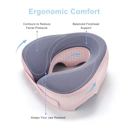 Avarstic Face Down Pillow for Sleeping & Eye Surgery Recovery – Bamboo Charcoal Memory Foam Prone Pillow with Adjustable Width & Triple Airflow Vents, Ergonomic Face Cradle for Vitrectomy, Massage - Thumbnail 5
