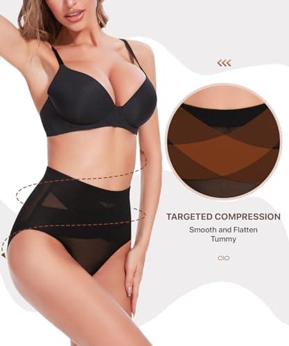 GYDEK Shapewear Tummy Control Panties-Lower Body Shaping Briefs Compression Underwear Low Rise Shapewear Girdle Panty for Women - Thumbnail 3
