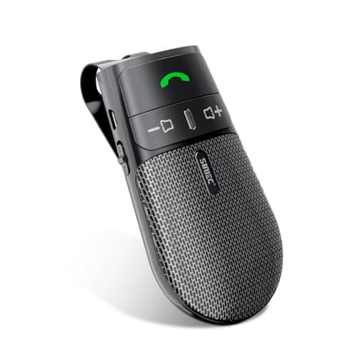 Sunitec Hands-Free Bluetooth Speaker for Car: Handsfree Wireless Speaker Kit for Cell Phone in Car - Support Auto Power On Siri Google Voice Assistant with Mic Compatible with Samsung Android iPhone - Image 1