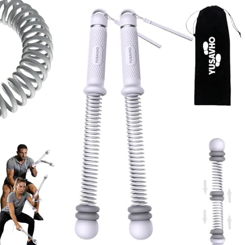 Adjustable Ropeless Battle Ropes for Home Gym for Men & Women, Quiet Air Resistance Heavy Duty Cordless Battle Rope,Exercise Ropes with Variable Resistance, Strength & Low-Impact Cardio for HIIT - Image 1