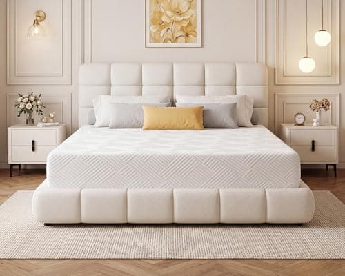 WEUP 8 Inch King Size Mattress, Gel Cooling Memory Foam King Size Bed Mattress in a Box, Medium Firm Feel & Pressure Relief & Fiberglass Free & CertiPUR-US Certified - Image 1