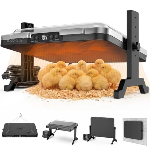 Brooder Plate for Chicks, Magicfly 200W Adjustable Chick Brooder Heater with Temp & Timer, UL-Compliant Safe Design, Radiant Brooding Box Coop Warmer with Remote Control & Cover for Ducklings Poults - Image 1