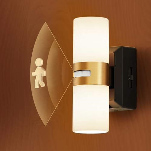 L LOHAS LED Motion Sensor Night Light, Rechargeable Battery Night Light, Cordless LED Wall Lights,Adjustment Brightness, Nightlight for Bedroom Hallway Kitchen 1PACK