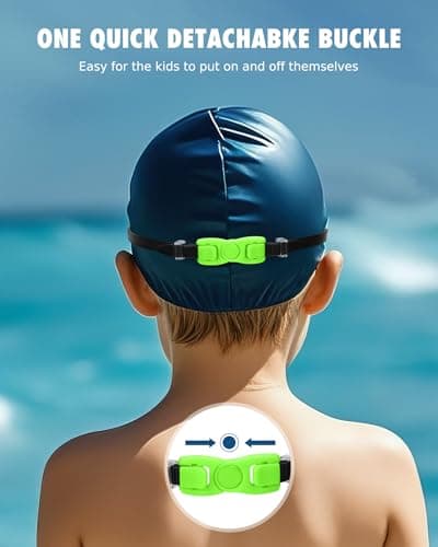 Aegend Swim Goggles for Kids Youth 3-14 Anti-Fog Anti-UV Comfort Fit Goggles for Swimming - Thumbnail 6