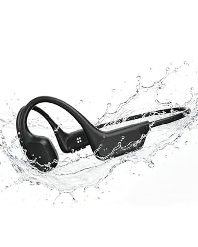 Bone Conduction Headphones, IPX8 Waterproof Swimming Headphones, Open Ear Headphones with MP3 Mode 32GB Memory Up to 10 Hours Playtime, Bluetooth 6.0 Ear Buds Secure Fit for Running and Fitness - Image 1