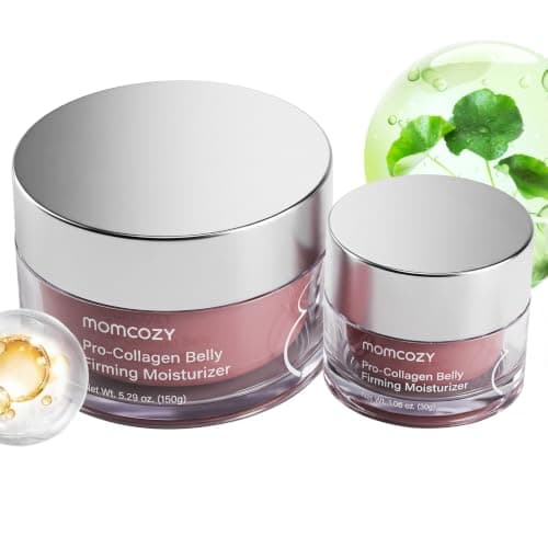 Momcozy Belly Oil Cream Set, Belly Firming Lotion, EWG Verified, 6.35 oz - Image 1