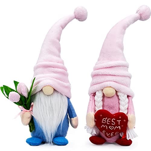 Lovinland Mothers Day Decorations - Gnomes Decor for Mother's - Best Ever Christmas Birthday Gifts for Mom Who Have Everything from Daughter, Son - Valentines Anniversary Day Gifts for Mama & Father - Image 1
