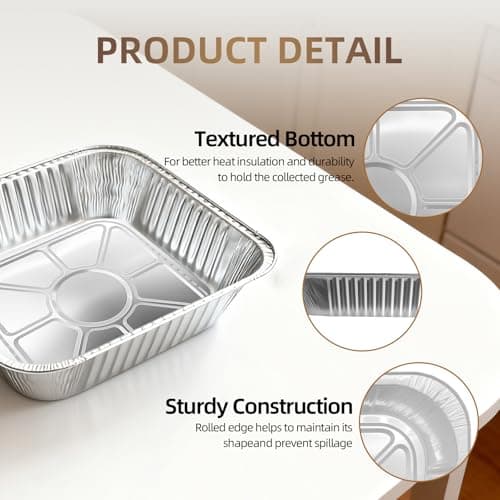DORARA 8x8 Square Aluminum Baking Cake Pans with Lids - 20 Pack Foil Pan For Cooking, Heating, Baking Cakes, Storing, Roasting or Homemade Breads - Aluminum Baking Pans Disposable - Bottom: 6.5x6.5 - Thumbnail 4