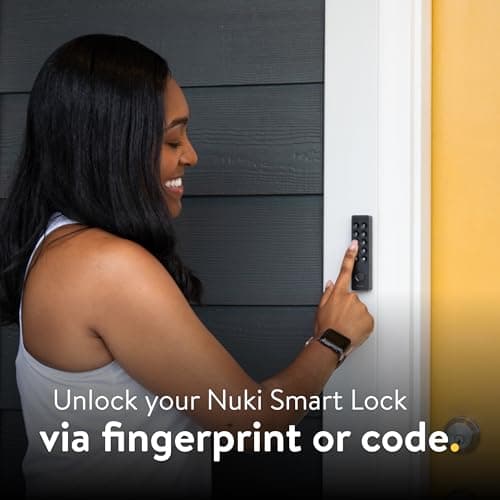 Nuki Smart Lock & Keypad 2, Keyless Door System with Auto-Lock, Fingerprint and Code Access, App Control, Easy Setup, Compatible with Alexa, Google, for Secure and Easy Home Entry - Thumbnail 4