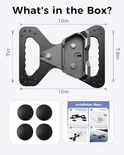 Starlink Mini Magnetic Car Mount, No-Drill CNC Aluminum Alloy Mount - Thumbnail 6
