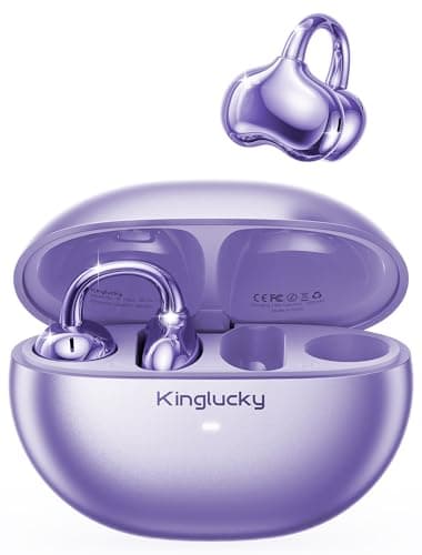 Kinglucky Upgraded Clip-On Earbuds, Open Ear Wireless Earbuds Bluetooth 6.0
