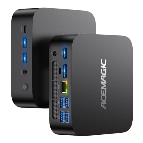 ACEMAGIC K1 Mini PC, AMD Ryzen R2544 28W Processor, 16GB DDR4 RAM 512GB M.2 SSD (Beat 3300U/N150/N97) Mini Computers 11 Pro, HDMI+DP1.4 Dual 4K UHD, Gigabit Ethernet Mini Desktop PC