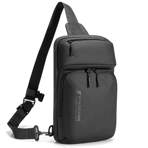 Kingsons Small Sling Bag,Trendy Crossbody Bag Lightweight Waterproof Sling Backpack Shoulder Bag for Men and Women - Image 1