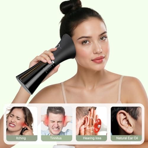 Ear Wax Removal - Electric Ear Cleaner with IPX7, Water Powered Ear Cleaning Tool with Irrigation Flusher, 6 Tips, 4 Pressure Settings - Safe & Effective for Ear Wax Cleaning Gifts for Women Men - Thumbnail 4