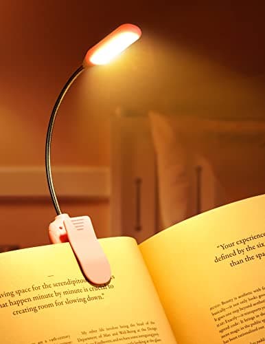Monotremp Book Lights for Reading at Night in Bed, 80 Hours Runtime Rechargeable Reading Lights for Books in Bed, 3 Brightness Levels × 3 Color Temperatures, 1.3 oz Lightweight - Image 1