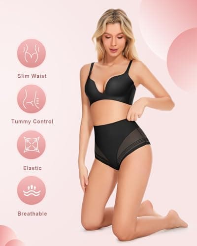 FVACPJ Shapewear Tummy Control Panties - Womens Shaping Underwear Compression Briefs Low Rise Cincher Bodyshaper Girdle Panty - Thumbnail 4