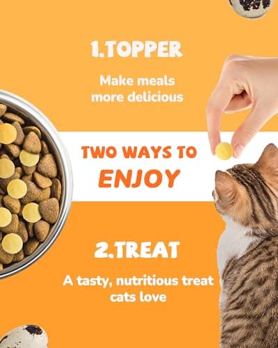 PAWUP Freeze Dried Cat & Dog Treats, Natural Quail Egg Yolk, Single Ingredient, High-Protein Pet Snacks for Skin & Coat Health, No Artificial Additives, 9.2 oz - Thumbnail 5