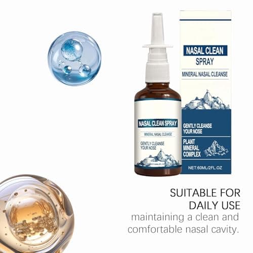 Yszbiay 2-Pack Nasal Spray for Daily Nasal Hygiene – Nasomin Nasal Spray with Iodine & Fulvic Acid, Non-Medicated Fine Mist Nasal Cleanse for Dry Air, Travel & Everyday Use - Thumbnail 3