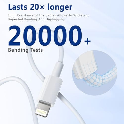 USB C to Lightning Cable 3FT [Apple MFi Certified] iPhone Fast Charger Type C to Lightning Cable for iPhone 14 13 12 11 Pro Max Xr Xs 8 7 6 Plus SE (2Pack) - Thumbnail 2