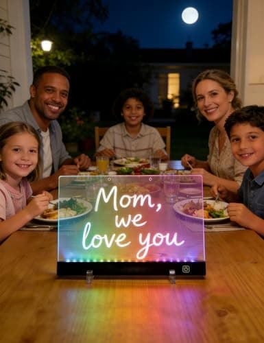 16 Inch LED Drawing Board for Kids - Rechargeable Neon Glow Doodle Pad with 7 Markers, 7 Colors & 6 Light Modes, Large Light Up Dry Erase Tablet, Birthday Gift Toy for Girls Boys Age 3-12 - Thumbnail 2
