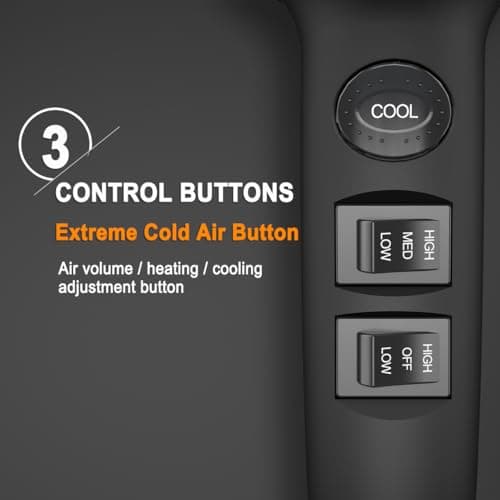 Blow Dryer - JINRI 1875W Diffuser Hair Dryer for Salon & Personal Use – Powerful, Fast Drying with Diffuser, Comb & Nozzle for Women & Men, with ALCI Safety Plug, Black - Thumbnail 6