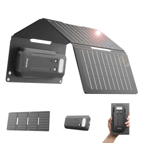 SOLUPUP Solar Charger Power Bank 10000mAh, 15W Foldable with 4 Panels, PD22.5W Fast Portable Phone Charger, External Battery Pack with USB-C in/Output for Phone Camping Hiking (2026 Upgrade)