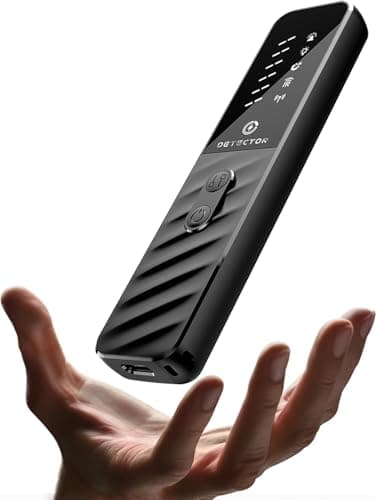 Hidden Camera Detectors, Anti Spy Bug Camera Finder & GPS Tracker Detector, Anti-Theft Alarm, 6-Level Sensitivity, 168H Battery, Privacy Pen Hidden Device Detector for Travel, Hotel, Home, Car, Office - Image 1
