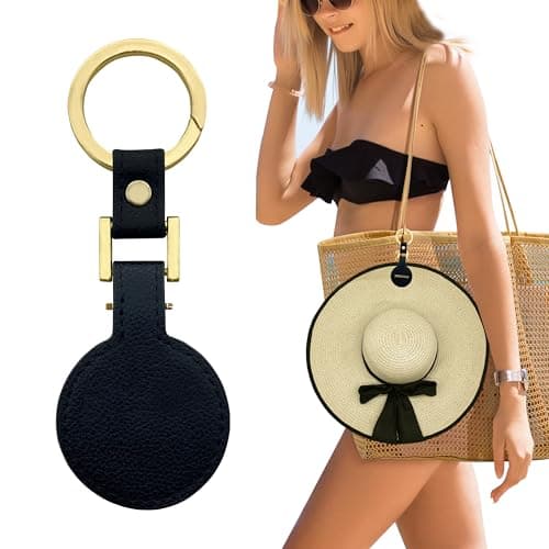 zebricolo Hat Clip for Travel, 360-degree swing, no hat will fall off, hands-free,Travel Hat Hooks,Vacation Beach Cruise Essentials Accessory, Gift box packaging,Black - Image 1