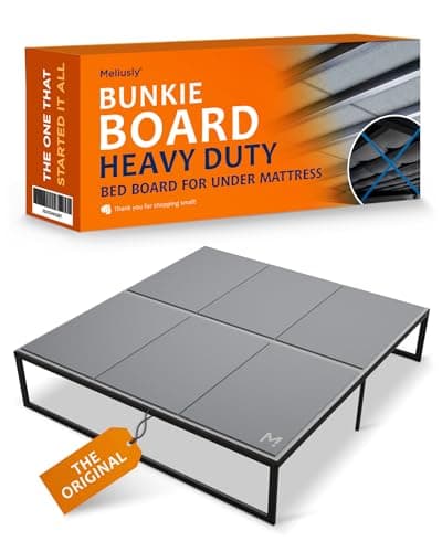 Meliusly Heavy Duty 10mm Bunkie Board King Size (76x80'') Patent Pending Low Profile Bed Board Design - Breathable, Noise Minimizing, Moisture Resistant Bunkieboards, Low Profile Bed Support - Image 1