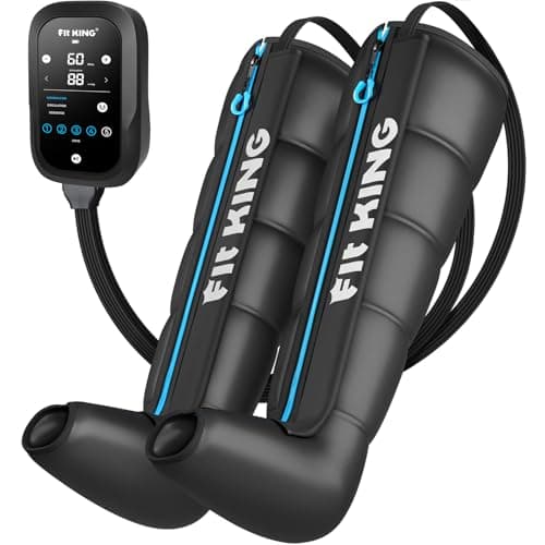 FIT KING Upgraded Leg Massager Recovery Boots, Professional Air Compression Recovery System for Circulation & Athlete-Level Fast Recovery, Cordless Rechargeable Compression Boots (Medium) - Image 1
