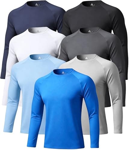 Sun Shirt for Men UPF 50+ Sun Protection Fast Dry Rash Guard Long Sleeve for Mens Workout T-Shirts Swimming Tee Shirts 3XL - Image 1