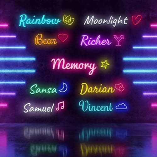 Custom Neon Signs,Personalized Neon Sign for Bedroom Wall Decor,Customizable Wedding and Birthday Party Decorations Gift - Thumbnail 5