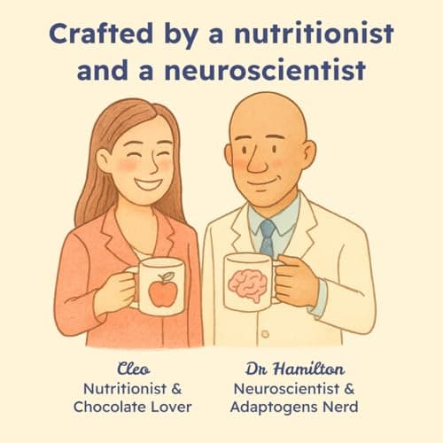 Brainoa Sleep Cocoa for Chocolate Lovers – With Magnesium Glycinate, Ashwagandha, Reishi Mushroom & L-Theanine – Bedtime Sleep Aid Drink for Adults – No Melatonin, Added Sugar, or Artificial Flavors - Thumbnail 4