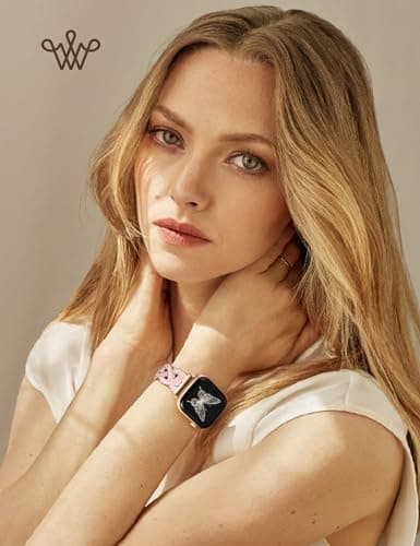 Wearlizer Metal Band Compatible with Apple Watch Bands Women 42/44/45/46/49mm, Dressy Enamel Stainless Steel Bracelet Celtic Knot Strap for iWatch Series 11 10 9 8 7 6 5 4 SE/Ultra 3 2 1 - Thumbnail 4