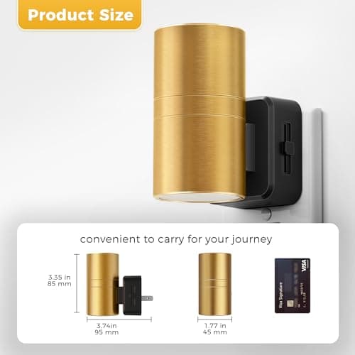 L LOHAS LED Night Light,Dimmable Night Lights Plug into Wall, 2 Pack Automatic Nightlight with Light Sensor, 3000K Soft White 0-100LM Modern Nightlight for Kids Bedroom Hallway - Thumbnail 5