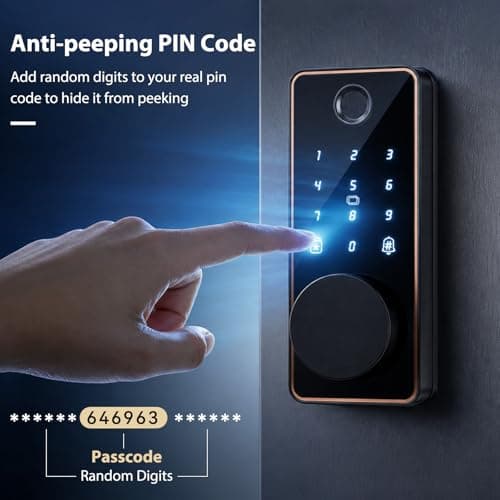 Keyless Entry Door Lock, Biquole Smart Lock, Fingerprint Door Lock - Thumbnail 6