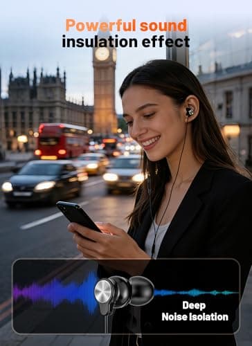 2 PACK USB C Headphones for iPhone 17 16 15, Wired Earbuds USB C with Clear Mic & Noise Reduction, Ear Buds Wired Headphones Type C Earphones for Galaxy S26 Ultra S25 A16, for iphone Android Devices - Thumbnail 6