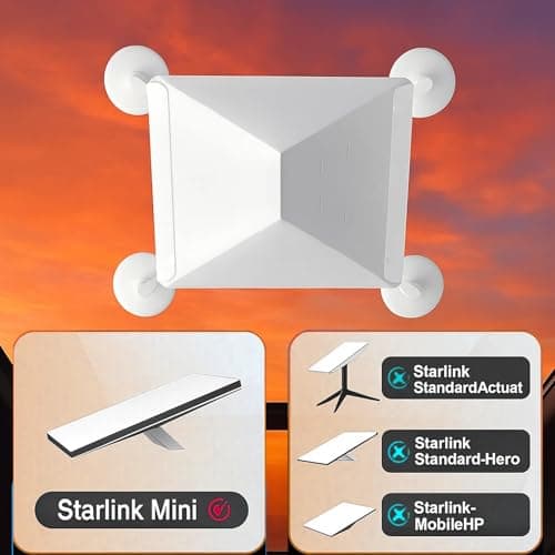Starlink Mini Suction Cup Mount for Car Sunroofs or Windows Secure Satellite Mounting Kit with Strong Grip for RVs, Boats and Road Trips–Stable Signal Guaranteed for starlink mini car mount (Whitle) - Thumbnail 5
