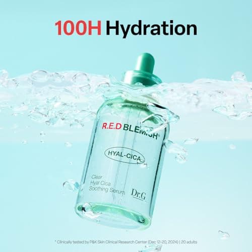 Dr. G R.E.D. Blemish Clear Hyal-Cica Soothing Serum - Korean Skincare - Long-Lasting, Hydrating Serum for All Skin Types - Cools Skin Temperature - Hyaluronic Acid & Centella Asiatica - 1.69 fl oz - Thumbnail 5