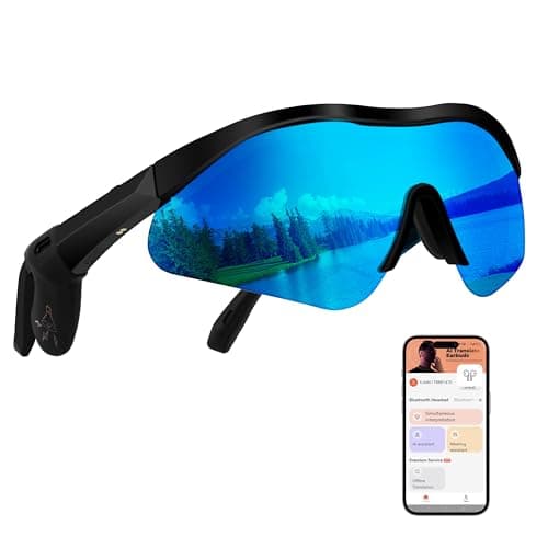 Smart Glasses, Bluetooth 5.4 Translation Glasses with 160 Language, UV Protection,Unisex, Support Wireless Music, Siri Call, Compatible with iOS/Android. Support Phone/Table PC, Lightweight Design