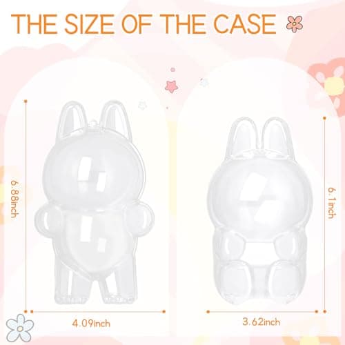 2Pcs Waterproof and Dusproof Display Protective Case for Blind Box Doll, Clear Protective Case Compatible for 15cm Sitting Doll Premium Display Case (2Pcs, Doll not Included) - Thumbnail 4
