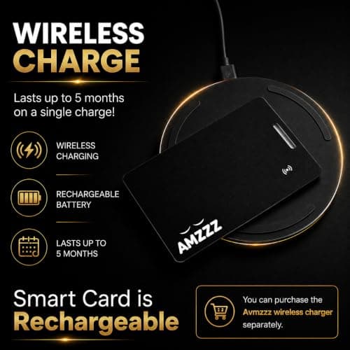 MFi Certified Wallet Tracker Card, Ultra-Slim 0.07in Rechargeable Item Finder, Compatible with Find My App (iOS Only), IP68 Waterproof Bluetooth Tracker Perfect for Wallets, Bags, Passport - Thumbnail 5