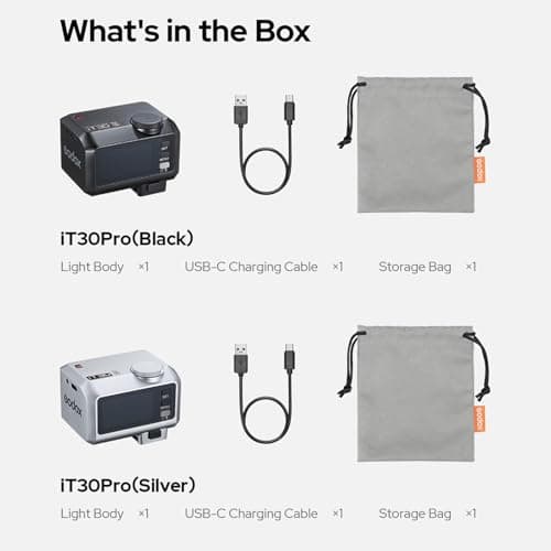 Godox iT30 Pro S Mini Flash for Sony Camera, TTL Auto-Exposure, 2.4G Wireless X System, HSS 1/8000s, 2.8" Full-Color Touchscreen, Built-in Diffuser, Lithium Battery with Wireless Flash Trigger - Thumbnail 4