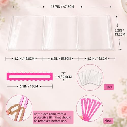 4 Pcs Mahjong Card Sleeve and Line Reader, Large Print Size 2026 MahJongg Card Holder Arcylic Mahjong Line Reader Set, Transparent Plastic Protective Sleeves for NMJL Card (6 1/8”x5”) Protector Clear - Thumbnail 2