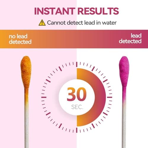 AssuTest Lead Test Kit for Dishes, 30 Lead Test Swabs Upgraded Rapid Lead Paint Test Kit 30 Second Results Accurate Testing for Paint Ceramics Toys Jewelry Metal Wood All Surfaces Home Use - Thumbnail 6