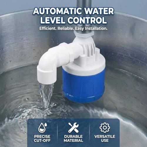 LAGWIUY 3PCS Automatic Water Level Control Valve, 3/4" Top Inlet Shut Off Float Valve for Water Tank, Pool, Livestock, Troughs - Thumbnail 3