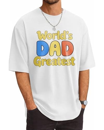 YTD Dad Graphic Tshirt, Premium Cotton Printed Oversized Casual Tees - Thumbnail 2